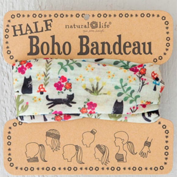 NATURAL LIFE Accessories - Cats Half Bandeau NATURAL LIFE Accessories - Cats Half Bandeau
